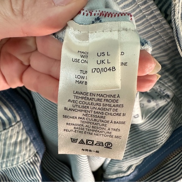 NWT Free People Motor City Striped Jumpsuit SZ L - Picture 9 of 11